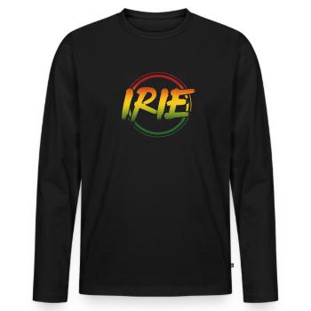 Rasta - T-shirt manches longues Premium bio Homme - noir - Devant - Nico (187cm)
