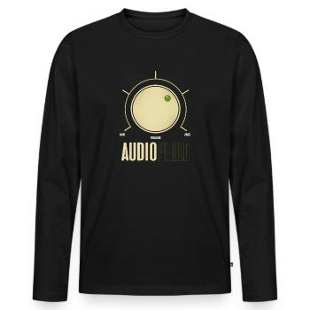 Audiophil Audio Musik Analog Hifi Geschenk - Männer Premium Bio Langarmshirt - Schwarz - Vorne - Nico (187cm)