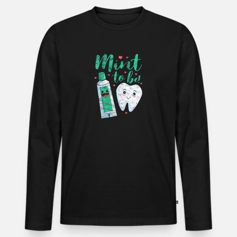 Zahnarzt - Männer Premium Bio Langarmshirt - Schwarz