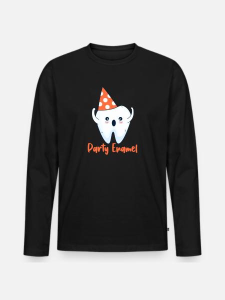 Dentist Dentist Dentist Teeth Gift - Men's Premium Organic Long Sleeve Shirt - black