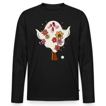 Table Tennis Halloween Spirit Halloween Disguise - Men's Premium Organic Long Sleeve Shirt - black - Front - Nico (187cm)