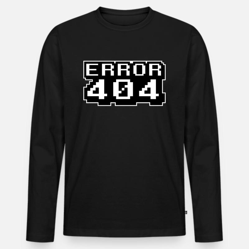 Computer Programming Internet - Error 404 Men's Premium Organic Long Sleeve Shirt