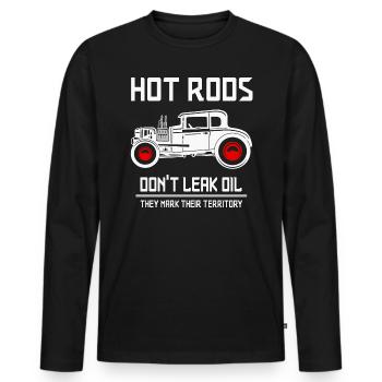 Hot rod hot rod disant - T-shirt manches longues Premium bio Homme - noir - Devant - Nico (187cm)