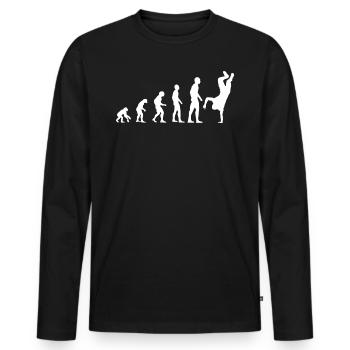 Breakdance hip hop dance street dance gift - Men's Premium Organic Long Sleeve Shirt - black - Front - Nico (187cm)