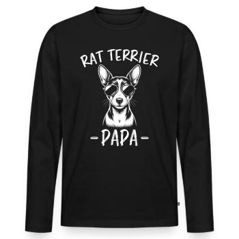 Rat Terrier Spruch Lustiges Rat Terrier Geschenk - Männer Premium Bio Langarmshirt - Schwarz - Vorne - Nico (187cm)