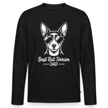 Rat Terrier Spruch Lustiges Rat Terrier Geschenk - Männer Premium Bio Langarmshirt - Schwarz - Vorne - Nico (187cm)
