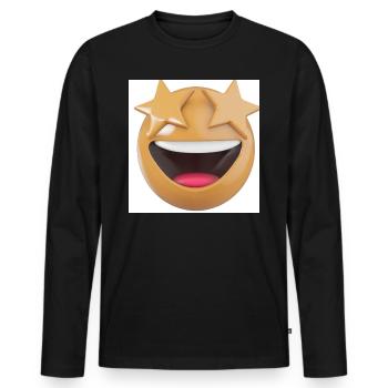 Observation des étoiles Rires - T-shirt manches longues Premium bio Homme - noir - Devant - Nico (187cm)