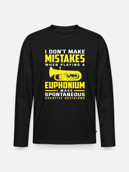 Euphonium Euphoniste Euphonistine - T-shirt manches longues Premium bio Homme - noir