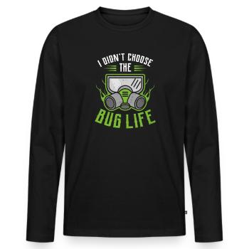Bug Exterminator n’a pas choisi The Bug Life - T-shirt manches longues Premium bio Homme - noir - Devant - Nico (187cm)