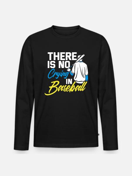 Baseball - Men's Premium Organic Long Sleeve Shirt - black