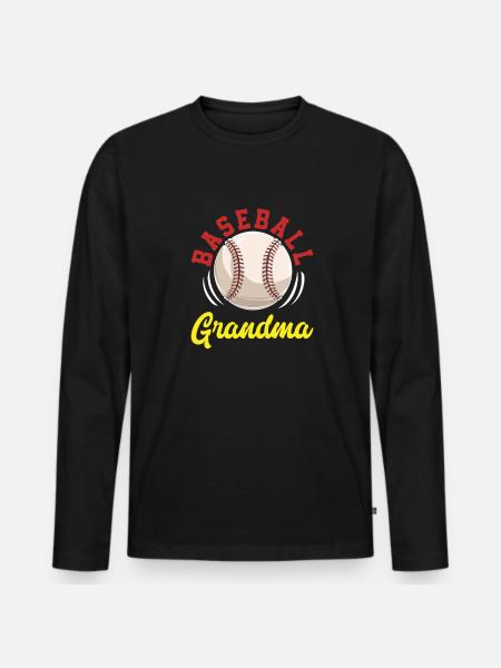 Grand-mère de baseball - T-shirt manches longues Premium bio Homme - noir