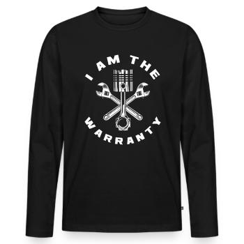 Automechaniker Garantie - Männer Premium Bio Langarmshirt - Schwarz - Vorne - Nico (187cm)