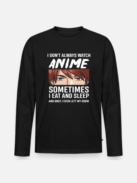 Anime - Men's Premium Organic Long Sleeve Shirt - black