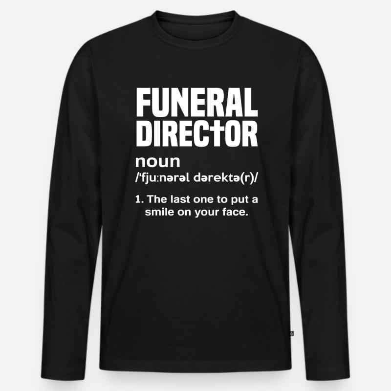Bestatter - Männer Premium Bio Langarmshirt - Schwarz