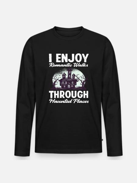 Lost Places Ghost Hunters - Men's Premium Organic Long Sleeve Shirt - black