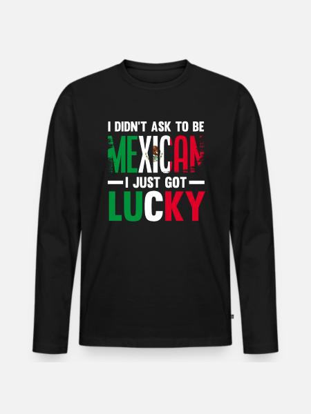 Mexico Mexican Origin - Men's Premium Organic Long Sleeve Shirt - black