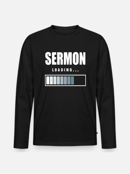 Pastor Zeromonie invites - Men's Premium Organic Long Sleeve Shirt - black