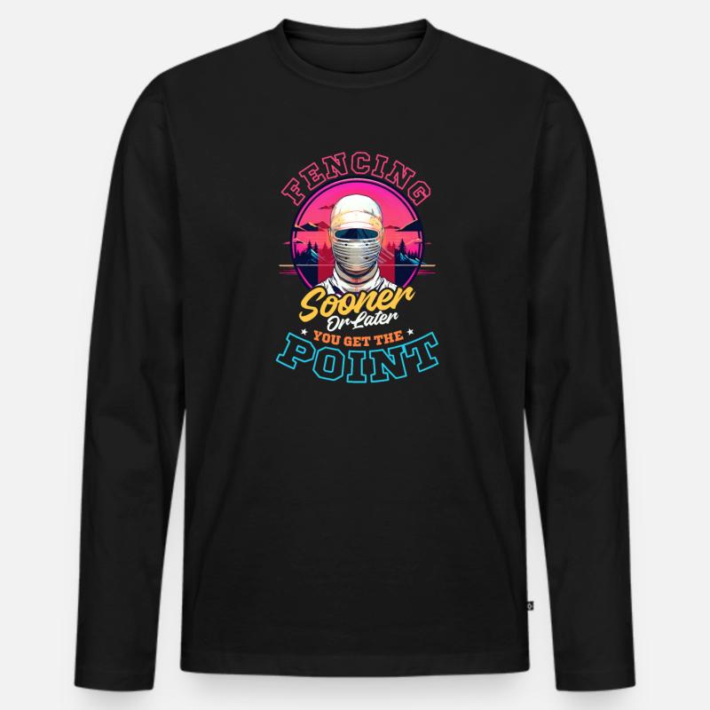 Fechten Früher oder später bekommst du Punkte Männer Premium Bio Langarmshirt