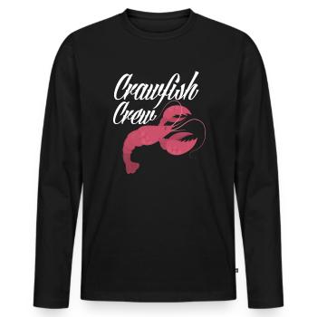 Langusten - Männer Premium Bio Langarmshirt - Schwarz - Vorne - Nico (187cm)