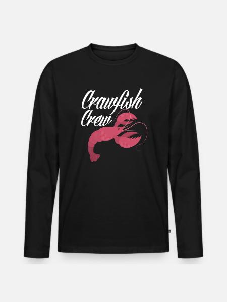 Crawfish - Men's Premium Organic Long Sleeve Shirt - black