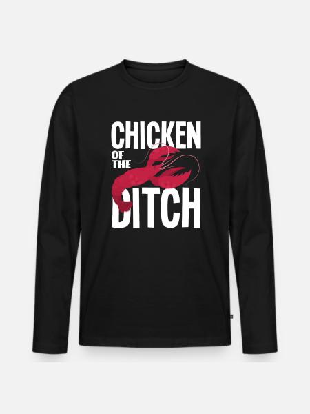 Crawfish Chicken Of The Ditch - Men's Premium Organic Long Sleeve Shirt - black