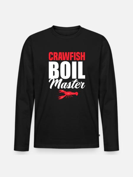 Crawfish Chef Gift - Men's Premium Organic Long Sleeve Shirt - black