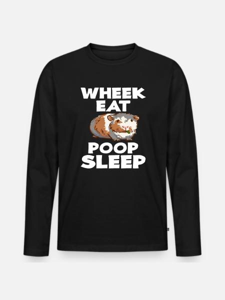 Guinea Pig Pet Owners - Men's Premium Organic Long Sleeve Shirt - black