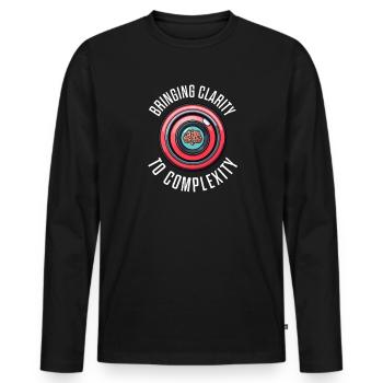 Psychologist Bringing Clarity To Complexity - Men's Premium Organic Long Sleeve Shirt - black - Front - Nico (187cm)