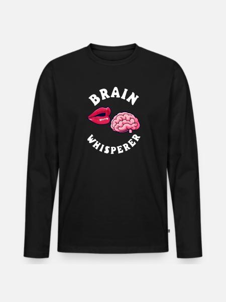 Psychologue Brain Whisperer - T-shirt manches longues Premium bio Homme - noir