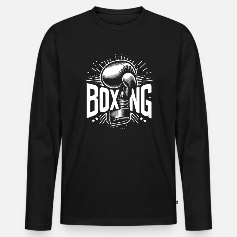 Boxe Boxe - T-shirt manches longues Premium bio Homme - noir