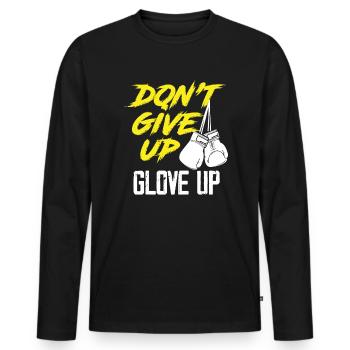 Boxing Boxing Gloves - Men's Premium Organic Long Sleeve Shirt - black - Front - Nico (187cm)