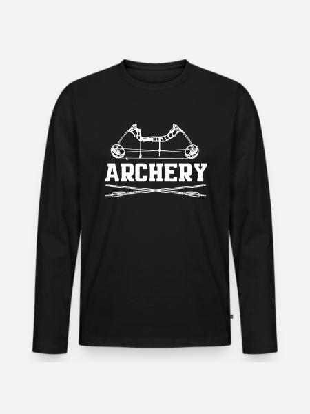 Archery Archery - Men's Premium Organic Long Sleeve Shirt - black