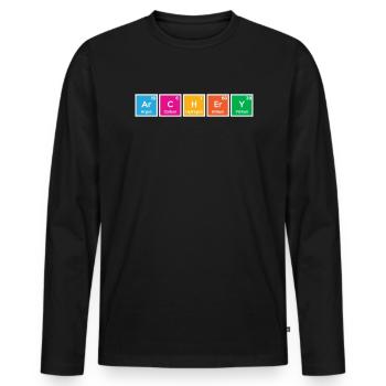 Archery Archery - Men's Premium Organic Long Sleeve Shirt - black - Front - Nico (187cm)