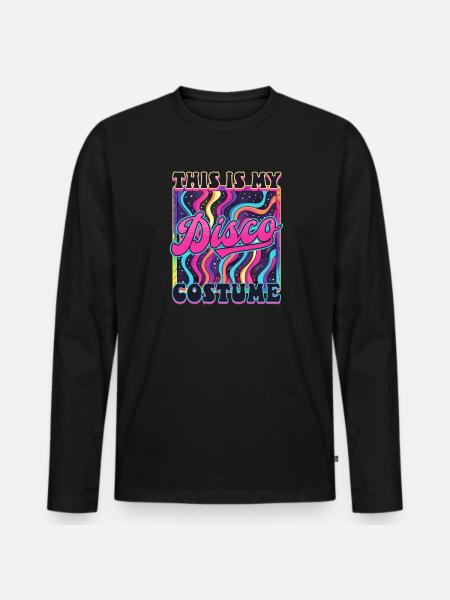 This Is My 70s Costume - Men's Premium Organic Long Sleeve Shirt - black