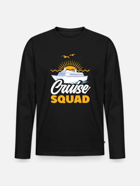 Cruise Crew Sunset Adventure - Men's Premium Organic Long Sleeve Shirt - black