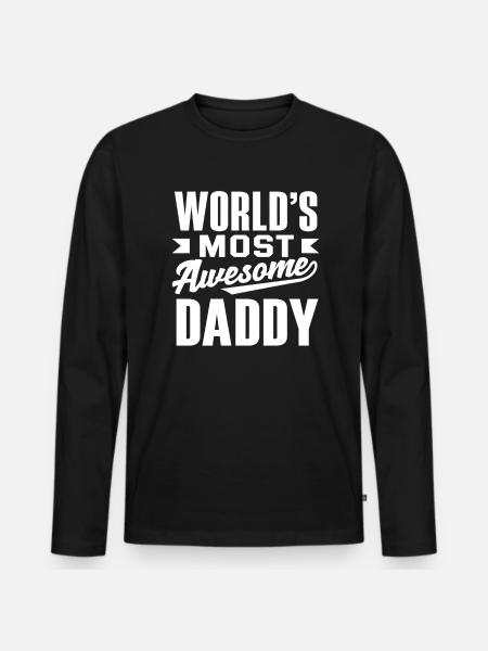 World's best dad - Men's Premium Organic Long Sleeve Shirt - black