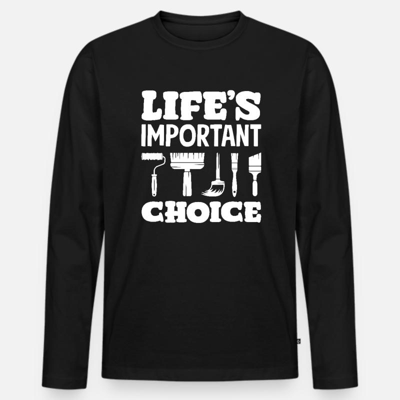 Vital Choice Painter Tools - T-shirt manches longues Premium bio Homme - noir