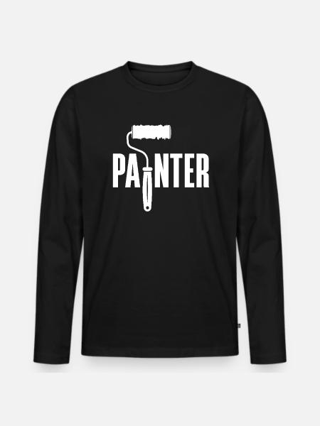 Painter Tool Creative Inspiration - Men's Premium Organic Long Sleeve Shirt - black