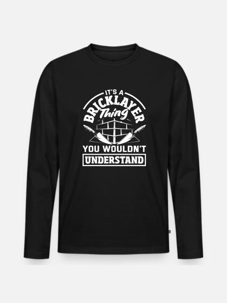 Masonic things you don't understand - Men's Premium Organic Long Sleeve Shirt - black