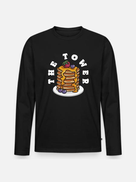Experience the Turm Pancakes - Men's Premium Organic Long Sleeve Shirt - black