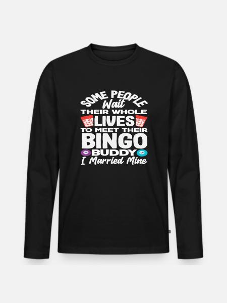 Bingo Player I Married Mine - Men's Premium Organic Long Sleeve Shirt - black