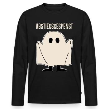 Abstiegsgespenst - Männer Premium Bio Langarmshirt - Schwarz - Vorne - Nico (187cm)