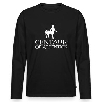 Mythologie grecque Dieu grec ancien - T-shirt manches longues Premium bio Homme - noir - Devant - Nico (187cm)