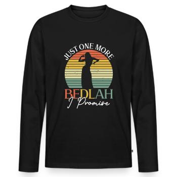 Bedlah Danse du ventre Danseuse du ventre Danseuse - T-shirt manches longues Premium bio Homme - noir - Devant - Nico (187cm)