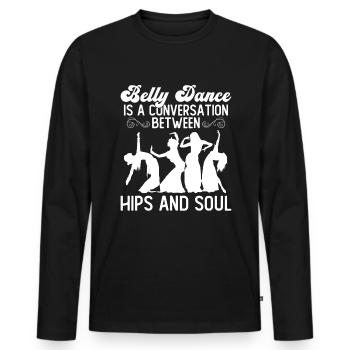 Belly Dance Belly Dancer Dancing Dancer Gift - Men's Premium Organic Long Sleeve Shirt - black - Front - Nico (187cm)