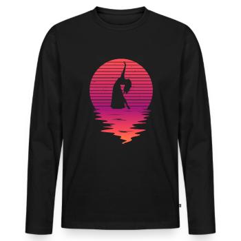 Belly Dance Belly Dancer Dancing Dancer Gift - Men's Premium Organic Long Sleeve Shirt - black - Front - Nico (187cm)