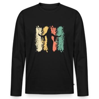 Belly Dance Belly Dancer Dancing Dancer Gift - Men's Premium Organic Long Sleeve Shirt - black - Front - Nico (187cm)