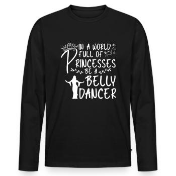 Belly Dance Belly Dancer Dancing Dancer Gift - Men's Premium Organic Long Sleeve Shirt - black - Front - Nico (187cm)