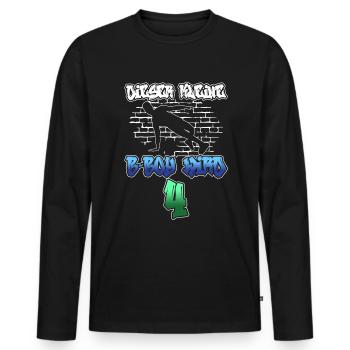 Dieser Kleine B-Boy Wird 4 - Breakdance - Männer Premium Bio Langarmshirt - Schwarz - Vorne - Nico (187cm)