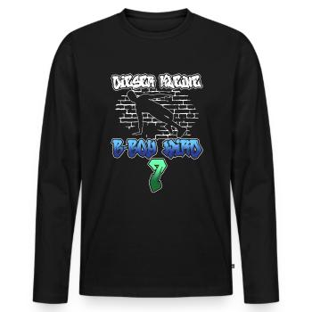 Dieser Kleine B-Boy Wird 7 - Breakdance - Männer Premium Bio Langarmshirt - Schwarz - Vorne - Nico (187cm)